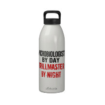 Grillmaster Microbiologist Reusable Water Bottles