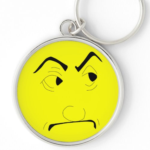 Grim Faced Keychain zazzle_keychain