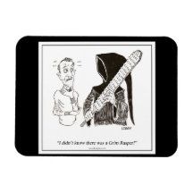 Grim Rasper Cartoon Premium Flexi Magnet