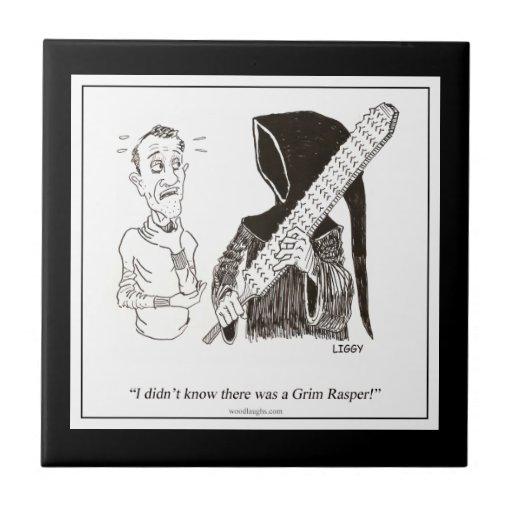 Grim Rasper Cartoon Tile