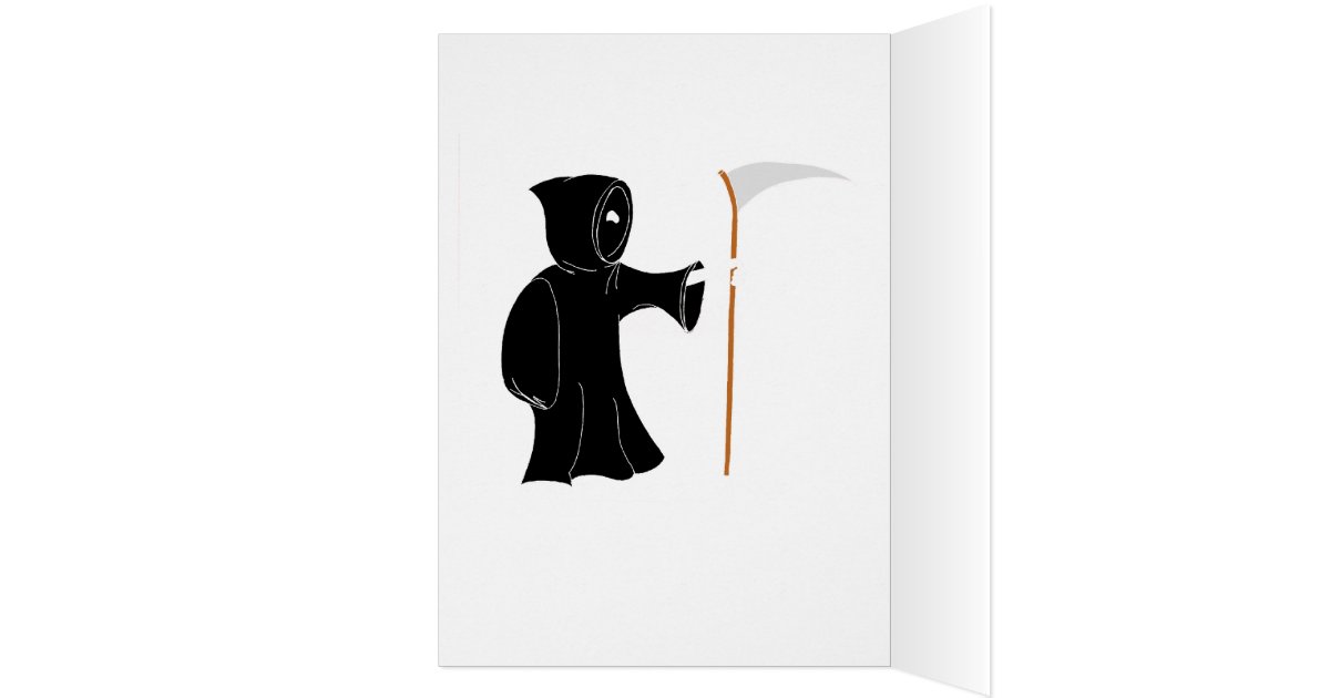 Grim Reaper 40th Birthday Card | Zazzle