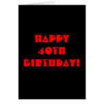 Grim Reaper 40th Birthday Card
