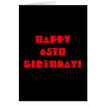 Grim Reaper 65th Birthday Card