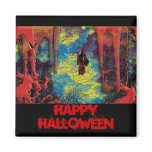 Grim reaper cartoon comic Halloween fridge magnets