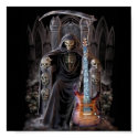 Grim Reaper Guitar in Hell posters