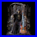 Grim Reaper Guitar in Hell posters