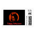 Grim reaper halloween stamp