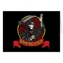 Grim Reaper Note Card