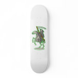 grim reaper on horse with scythe skateboard