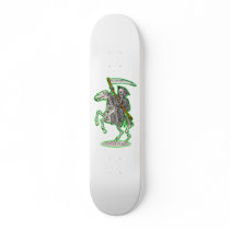 grim reaper on horse with scythe skateboard