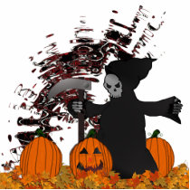 Grim Reaper photo sculptures