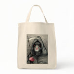 Grim Reaper Rat Halloween tote bag