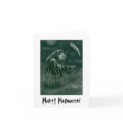 Grim Reaper Rat, Happy Halloween! card