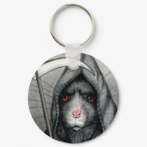 Grim Reaper Rat Keychain by KMCoriginals Grim Reaper Rat Keychain