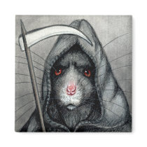 Grim Reaper Rat Magnet
