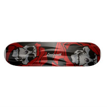 Grim reaper skull skate board deck