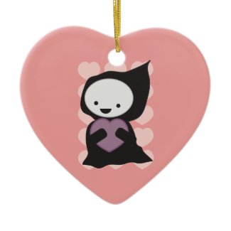 Grim Reaper with Heart Ornament