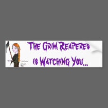Grim Reaperess bumper stickers