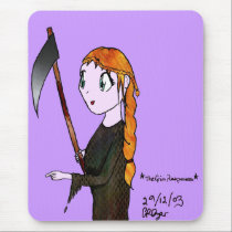 Grim Reaperess mousepads