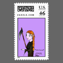 Grim Reaperess stamps
