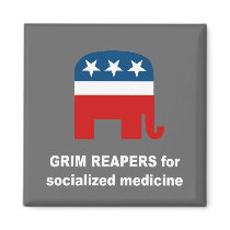 Grim reapers for socialized medicine magnet