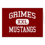 Grimes - Mustangs - Middle School - Grimes Iowa Greeting Card