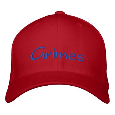 Grimes Red Cap Embroidered Hats Grimes Red Cap Embroidered Hats