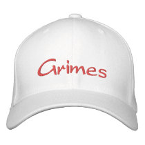 Grimes White Cap embroidered hats by aliciagrime Grimes White Cap embroidered hats