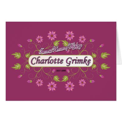 African American Celebrity Women on Grimke   Charlotte   Famous American Women Greeting Card From Zazzle