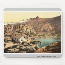 Grimselstrasse, the hospice, Bernese Oberland, Swi Mousepad