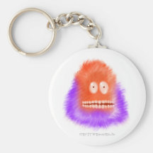 Grinning Bearded Critter Keychain