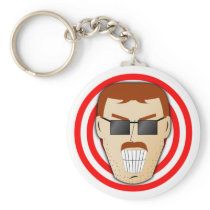 Grinning Dan Keychain