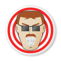 Grinning Dan Refrigerator Magnets