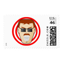 Grinning Dan Postage Stamp