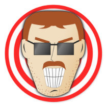 Grinning Dan Stickers