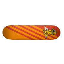 Grinning Dog and Dead Chicken Skate Board
