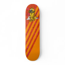 Grinning Dog and Dead Chicken Skate Board