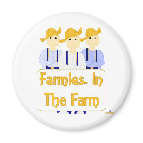 Grinning Farmies RBB Blue Pants Farmies In The Far magnets by charactercraze Grinning Farmies RBB Blue Pants Farmies In The Far magnets