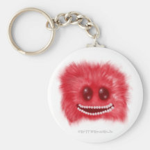 Grinning Fluffball Critter Keychains
