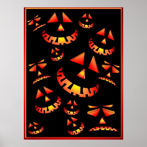 Grinning Pumpkins Posters