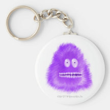 Grinning Purple Critter Keychains