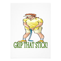 Grip That Stick Invitations