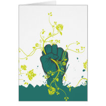 gripping nature vector greeting card