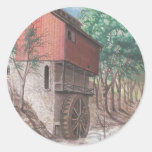 Grist Mill Round Stickers