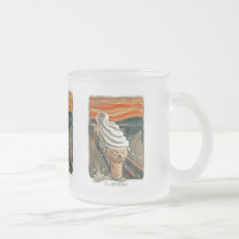 Grito el helado tazas de café