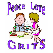 Grits Peace Love t-shirts