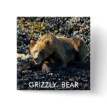 GRIZZLY BEAR ART PIN