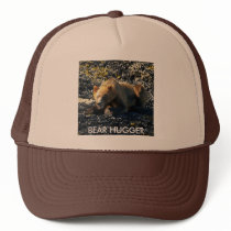 GRIZZLY BEAR ART TRUCKER HAT