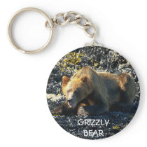 GRIZZLY BEAR ART KEY CHAINS