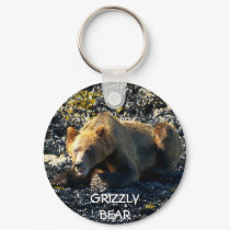 GRIZZLY BEAR ART keychains
